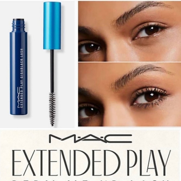 NIB MAC Extended Play Gigablack Lash Mascara - BLACK - Picture 2 of 7